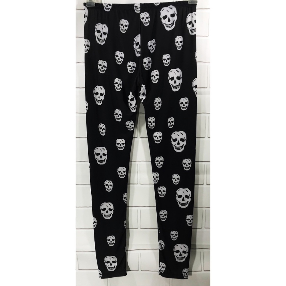 KTOO Skull Stretch Spandex Skinny Slim Leggings